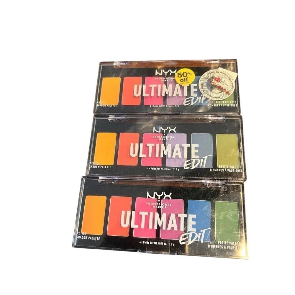 3 NYX Ultimate Edit Petite Palette Sealed 0.04 oz Each USPP02 - Bright